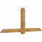 Ekena Millwork Eugene Rough Sawn Timber Gable Bracket, Western Red Cedar, 72"W x 30"H x 4"D x 4"F, 10/12 Pitch GBW072X30X0404EUG00RWR - alternate 5